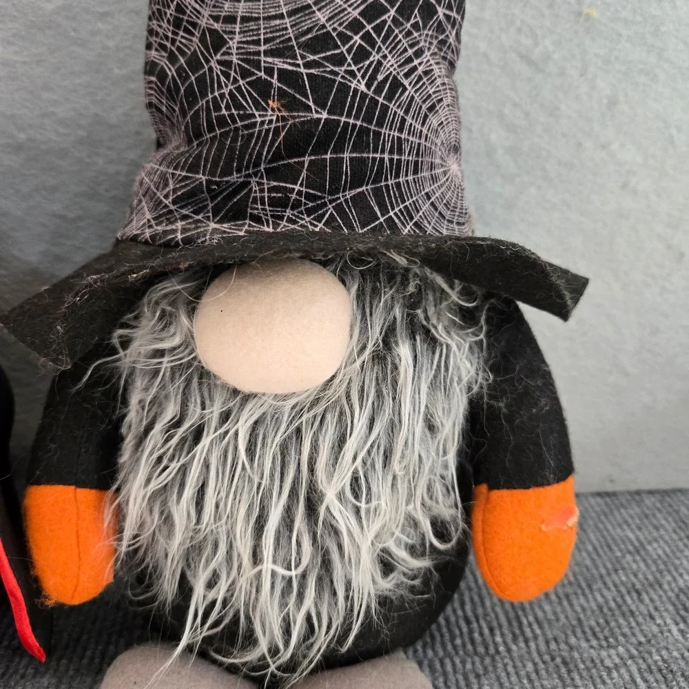 Halloween Gnome Plush Bean Bottom Figurines Set of 2 Greenbrier 15